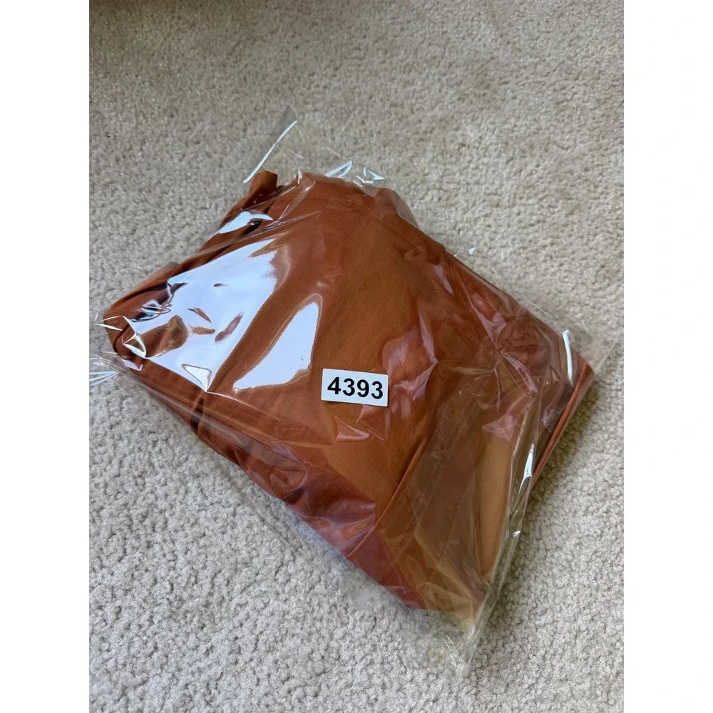 ASTR The Label Midi Dress Mixed Media Fit & Flare Sleeveless Poplin Brown Small - Picture 12 of 12